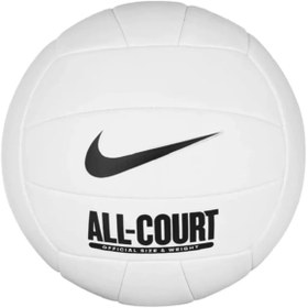 Resim Nike N.100.9072 All Court 5 Numara Voleybol Topu BEYAZ 