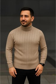Resim DRESSIFY WOMEN’S FASHION Erkek Fitilli Triko Kazak 3lÜ Set Bebek Mavisi Bej Siyah Regular Balıkcı Ya 