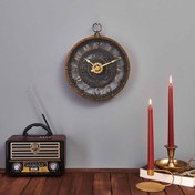 Resim KPM Vintage Duvar Saati - Kahverengi - 26,5 cm 