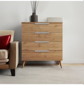 Resim Pramo Winter 4 Çekmeceli Şifonyer 