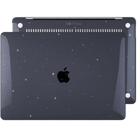 Resim NovStrap Macbook Pro 2021 13 Inç M1 Uyumlu Çipli A2338 A1706 A1708 A1989 Uyumlu Parlak Simli Kılıf 