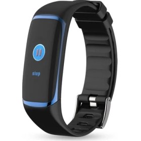 Resim Teenspirit Bakeey P9 Renkli OLED Ekran Akıllı Saat Gerçek Zamanlı Hr Kan Basıncı Oksijen Hrv Monitör - Mavi () (Yurt Dışından) 