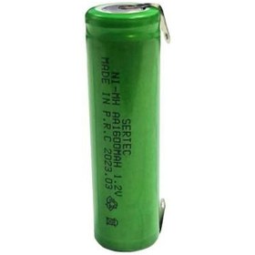 Resim Sertec 1.2Volt 1600mAh AA Ni-MH Şarjlı Kalem Pil Puntolu - 1Adet 