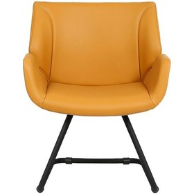 Resim Hunt Mobilya Avor Sarı Deri Ofis Misafir Koltuğu 