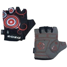 Resim ZOZO-Çocuk Eldiveni-Silikon Jelli Çocuk Bisiklet eldiven Kırmızı Small 