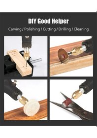 Resim Usb Gravür Aracı Dremel Aracı Akülü Matkap Döner Aracı Mini Kablosuz Elektrikli Drill With 361pcs 