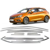 Resim Nova Krom Opel Astra K Hb Krom Cam Çerçeve Seti 14 Prç 2015 Üzeri 