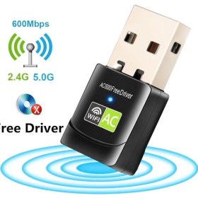 Resim Schulzz 600 Mbps USB Mini Wifi Adaptörü RTL811 5ghz Kablosuz Alıcı 