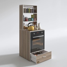 Resim Kenzlife ankastre fırın dolabı aybirgen crd 165*60*56 mutfak çekmeceli 