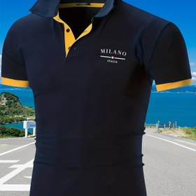 Resim Erkek Yazlık Polo Yaka Tişört - Nefes Alabilen Örme Kumaş, İş ve Günlük Giyim için Rahat ve Şık, Golf Kıyafetleri, Normal Kesim, Düz Renk, Günlük Giyim, |golf Tişörtü|Nefes Alabilen Kumaş|Örme Yapı, Golf Tişörtü 