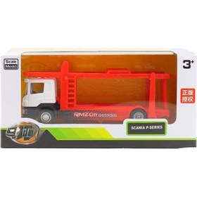 Resim Scania - Römork, 1:64 Alaşımlı Oyuncak Kamyon Modeli, Mühendislik Araçlarına Uygundur Çok Renkli 