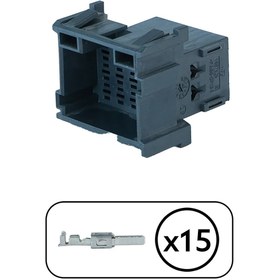 Resim TE Connectivity MCP 2.8 Dişi Konnektör 15 Pin Kablosuz 