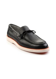Resim Bambi Siyah Leather Erkek Loafer Ayakkabı E01054182440 Siyah 