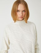 Resim Balıkçı Yaka Sweatshirt 