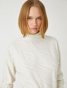 Resim Balıkçı Yaka Sweatshirt 