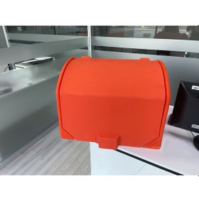 Resim Motosiklet Pizza Taşıma Çantası 140 Litrelik Turuncu 