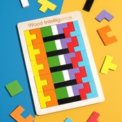 Resim Ahşap Mantık Bulmacası - Renkli Eğrelti Blokları Dikkatli Motor Becerilerini Geliştirir, El-Göz Koordinasyonu ve Yaratıcı Düşünme, Paskalya, Cadılar Bayramı, Doğum Günleri için Mükemmel Hediye, Eğitici Oyuncak, Canlı Ahşap Bloklar, Dayanıklı Ahşap Bloklar 