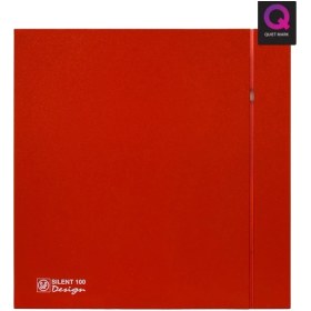 Resim Soler&Palau Dekoratif Kırmızı Havalandırma Fanı Red Silent 100 Cz Design Ultra Sessiz Banyo Wc Aspiratörü Soler Palau Estetik Dizayn 