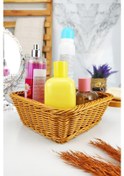 Resim Digithome Rattan Banyo Ve Makyaj Organizer Sepeti Kare Düzenleyici 19 Cm Kahverengi - Yk1448 - Hyt Kahverengi 