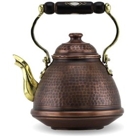 Resim Tekli Dövmeli Oksitli Ihlamur Bakır Çaydanlık 1.5 Lt Bakır 