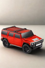 Resim POLYGOLD Jeep Tasarımlı Araba Kablosuz Hoparlör TF Kart USB Bluetooth FM Radyo Aux Destekli Bluetooth Speaker 