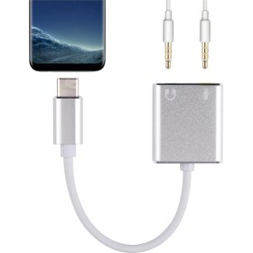 Resim Sones Usb-c / Type-c - Jack 3,5 Mm Kulaklık Mikrofon Ses Kartı Gümüş 