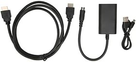 Resim ciciglow HDMI Adaptör Dönüştürücü, Saturn SS Arayüzü için, USB 5V 1080P HD 4:3 16:9 En Boy Oranı Saturn için Tak ve Çalıştır Oyun Konsolu Yükseltici 