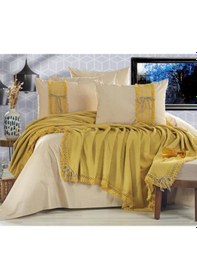 Resim Çeyiz Diyarı Rapunzel Pike Takımı 6 Parça Hardal Bej 