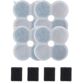 Resim Xenon Smart Kedi Su Pınarı Filtre Seti X8658 Uyumlu 4-4 Karbon Sünger Filtre X8814 Uyumlu Temizlik Fırçası Standart 