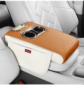 Resim Xuweiwei A Brown Araç Kolçak Organizatörü: Seyahat, Stres Azaltıcı, Mendillik, Cup Holder, Telefon Standı 
