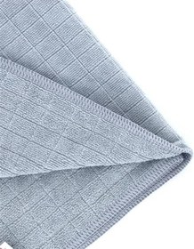Resim Miss Clean Mikrofiber Kareli Yüzey Cam Temizlik Bezi 50x70 Cm Süper Emici - 320 Gr. - Gri - 1 Adet Gri 