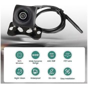 Resim Yifomall Kablosuz Wifi Geri Görüş Kamerası - Gece Görüşü, 170 Açı, Ip68 Su Geçirmez, 6m Usb Kablolu, Siyah, Tüm Araçlar İçin 