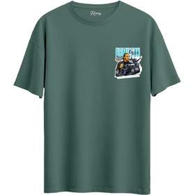 Resim L.Hamilton - Oversize T-Shirt - L / Yeşil 