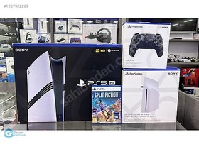 Resim PS5 PRO + 2 KOL + Disk Sürücüsü + Split Fiction + TAKAS KURYE !! 