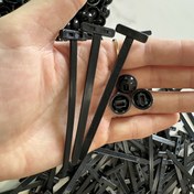 Resim 100 Adet (50 Kablo Bağı + 50 Sabitleme Klipsi) Sağlam Kendinden Kilitlemeli Naylon Kablo Bağları - Çok Amaçlı Plastik Kablo Bağları, Oto Tamiri, Ofis ve Dış Mekan Kullanımı İçin, Depolama Rafları, Aksesuarlar, Çok Fonksiyonlu Tasarım 