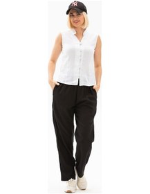 Resim Eliş Şile Bezi Şile Bezi Unisex Şalvar Pantolon Siyah Syh Siyah 