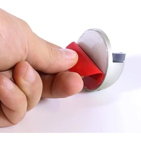 Resim Esranın Dünyası BADEM10 Kapı Stoperi Tamponu Kendinden Yapışkanlı Kapı Stopu Gri (1 Adet) 
