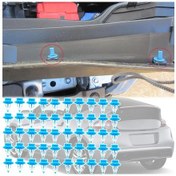 Resim Lasonstiges 50 Adet Araba Ön Cam Cam Kapağı Honda Insight Ze2 / Ze3 2010 - 2014 Cr-z 2011 - 2016 Accord Civic İçin Üst Perçin Sabitleme Klipsi 