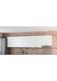 Resim Minar 300 Cm Mutfak Dolabı Beyaz 300-B11-Üst Modül Beyaz 