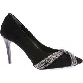 Resim Dgn Ysf-06-23y Kadin Silver Taşli Burgu Bantli Abiye Ayakkabi YSF-06-1563-R1700 