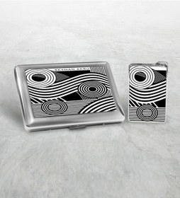 Resim Kişiye Özel İsimli Metal Sigara Tabakası Ve Çakmak Seti - 3 