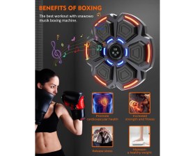 Resim Kanonik Education Bluetooth Hoparlör Özellikli Duvar Boks Makinesı 9 Mod Seviye Ayarlı Müzikli Boks Makinesı 