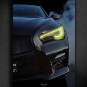 Resim Infinity Q50 Poster Araba Poster (Neon) 