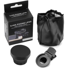 Resim Wide Angle Lens Geniş Açı Balık Gözü Lens Seti Balıkgözü Makro Telefon Lensi-siyah 