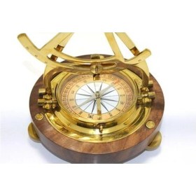 Resim Büro Ev Ofis Hediyesi Için Masaüstü Pusulalı Prestij Dürbün-3053 Kahverengi - Siyah 