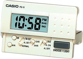Resim Casio PQ-10-7R Masa Saati, Beyaz, Standart 