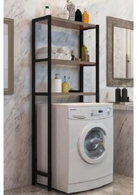 Resim Çamaşır Makinesi Üstü Düzenleyici Raf Banyo Dolabı Rafı 