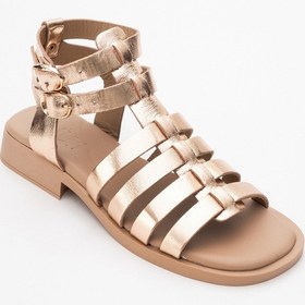 Resim Luvishoes Frade Rose Kristal Hakiki Deri Kadın Sandalet Pudra 