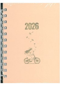 Resim Özkan 2026 Spiralli Ajanda 12x17 Sert Kap.turuncu Hafta Sonları Birleşik Turuncu 