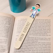 Resim Diş Hekimi Karikatürlü Çubuk Kitap Ayracı 